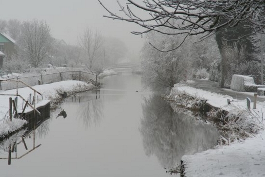 Harnaschpolder Harnaschwetering sneeuw