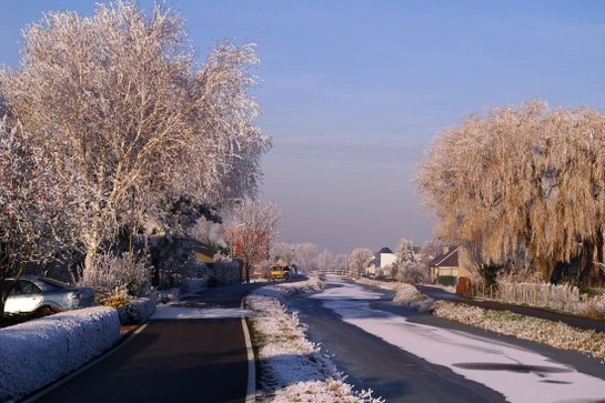 Harnaschpolder Harnaschwetering sneeuw