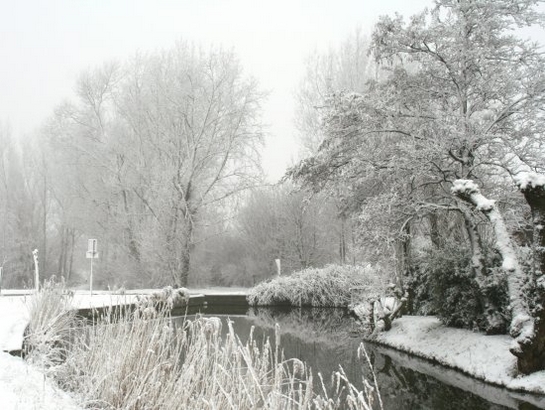 Harnaschpolder Harnaschwetering sneeuw