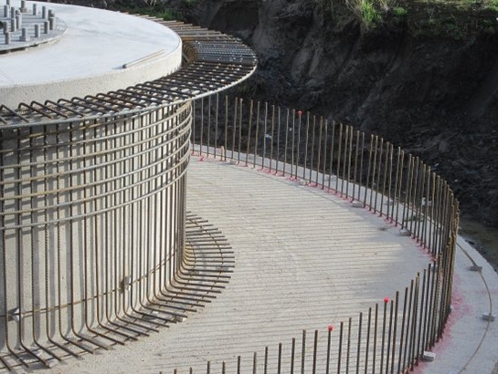 Hoogspanningsmast fundering betonijzer Hoogspanningsmast fundering betonijzer