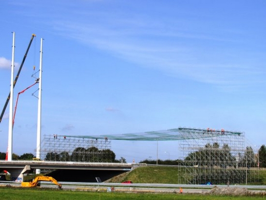 Hoogspanningsmast beschermingsnet Hoogspanningsmast beschermingsnet